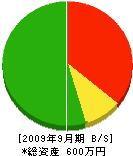 Ｍ・Ｅ鉱産 貸借対照表 2009年9月期