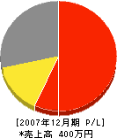 田中ガラス商店 損益計算書 2007年12月期