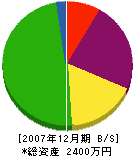 中田建設 貸借対照表 2007年12月期