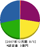増田建設 貸借対照表 2007年12月期