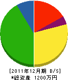 福島工務所 貸借対照表 2011年12月期