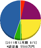 丸欣工業 貸借対照表 2011年12月期