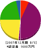 田原木工所 貸借対照表 2007年12月期