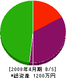 深田林業 貸借対照表 2008年4月期