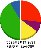 野村組 貸借対照表 2010年5月期