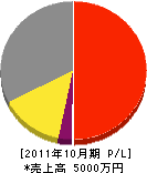 仲川電機商会 損益計算書 2011年10月期