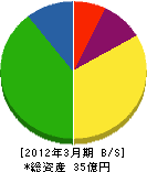 藤野興業 貸借対照表 2012年3月期