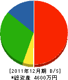 正木樹芸研究所 貸借対照表 2011年12月期