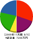 昭栄建設 貸借対照表 2009年11月期