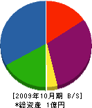 島田鉄工建設 貸借対照表 2009年10月期