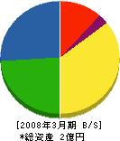 丸慶組 貸借対照表 2008年3月期