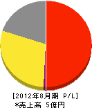 真田ジャパン 損益計算書 2012年8月期