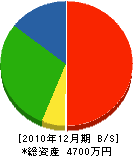 正木樹芸研究所 貸借対照表 2010年12月期