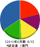 藤井組 貸借対照表 2012年8月期