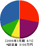 富士建設 貸借対照表 2008年3月期