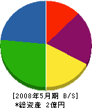 山田工業所 貸借対照表 2008年5月期