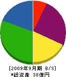 阪神工業 貸借対照表 2009年9月期
