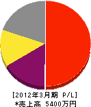 志田勘土木 損益計算書 2012年3月期