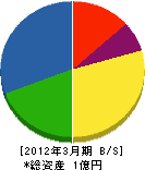 森田土木 貸借対照表 2012年3月期