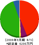 大栄商会 貸借対照表 2008年9月期