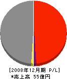 嶋田工業 損益計算書 2008年12月期