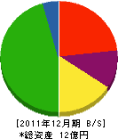 森髙組 貸借対照表 2011年12月期