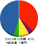 三髙土木 貸借対照表 2012年12月期