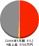 渡辺工業 損益計算書 2008年5月期