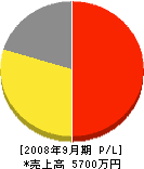 神藤電気工事 損益計算書 2008年9月期
