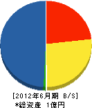 日ノ田組 貸借対照表 2012年6月期