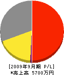 笠井電気 損益計算書 2009年9月期