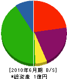 山本組 貸借対照表 2010年6月期