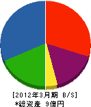 大湊精電社 貸借対照表 2012年3月期