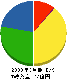 島田基礎工業 貸借対照表 2009年3月期