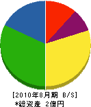 榊原グリーンガーデン 貸借対照表 2010年8月期