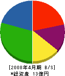 太田産業 貸借対照表 2008年4月期