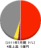 日本コンストラクション 損益計算書 2011年5月期