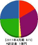 中澤 貸借対照表 2011年4月期