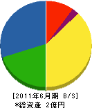 吉永土建 貸借対照表 2011年6月期