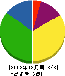 西日本建設 貸借対照表 2009年12月期