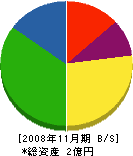 滝田建設工業 貸借対照表 2008年11月期
