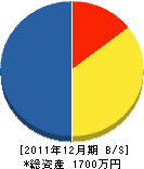池田商事 貸借対照表 2011年12月期