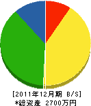 佐野電機 貸借対照表 2011年12月期