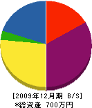 ヤマテック 貸借対照表 2009年12月期 ヤマテック 貸借対照表 2009年12月期
