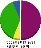 大弘建設 貸借対照表 2009年3月期