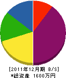 江口土木 貸借対照表 2011年12月期