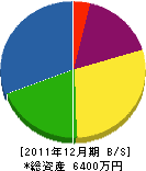 アクアマリンまつなが 貸借対照表 2011年12月期 アクアマリンまつなが 貸借対照表 2011年12月期