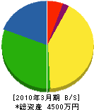 飯塚土木 貸借対照表 2010年3月期