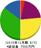 秋田建設 貸借対照表 2010年12月期