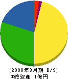 中部日本エレベーター工事 貸借対照表 2008年3月期